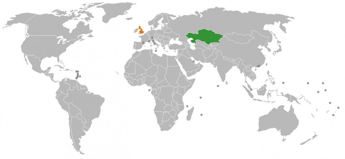 Kazakhstan location on world map