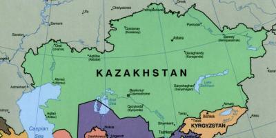 Map of almaty Kazakhstan