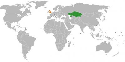 Kazakhstan location on world map