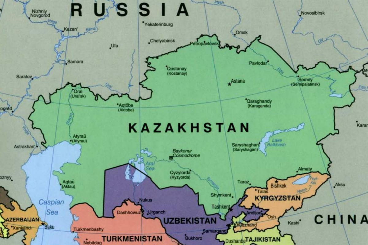 map of almaty Kazakhstan