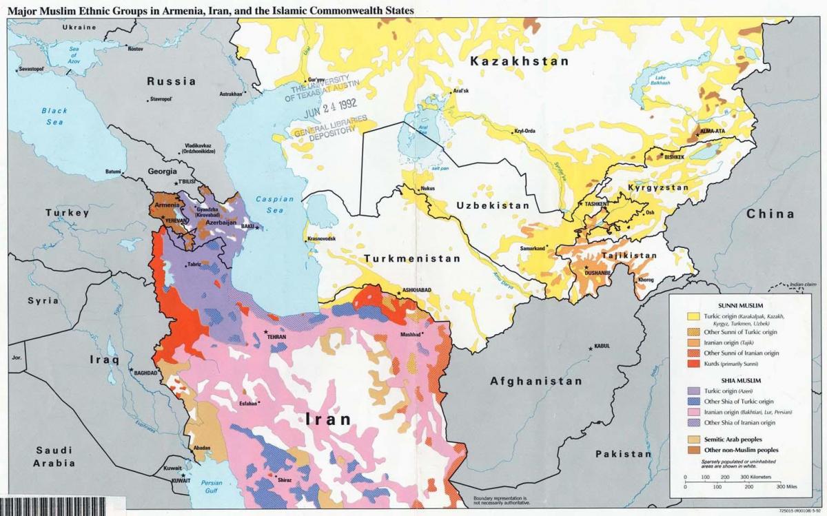map of Kazakhstan religion