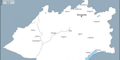 Map of karaganda Kazakhstan